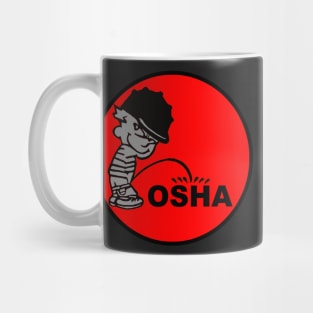 Calvin Pee on OSHA Mug